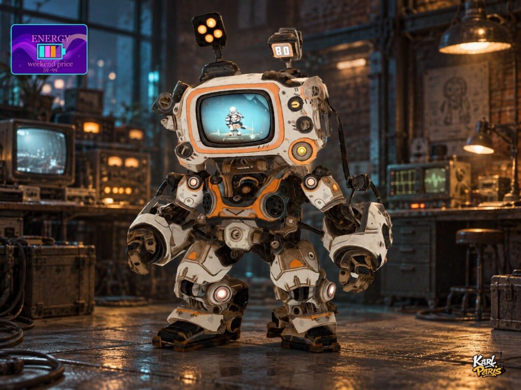 Karlparis Retro Signal Mech Vintage Tv Robot Sci Fi Decor Second Life