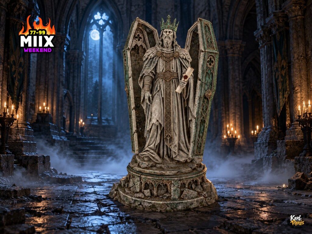 Karlparis Stone Coffin King Gothic Halloween Decorative Statue Second Life
