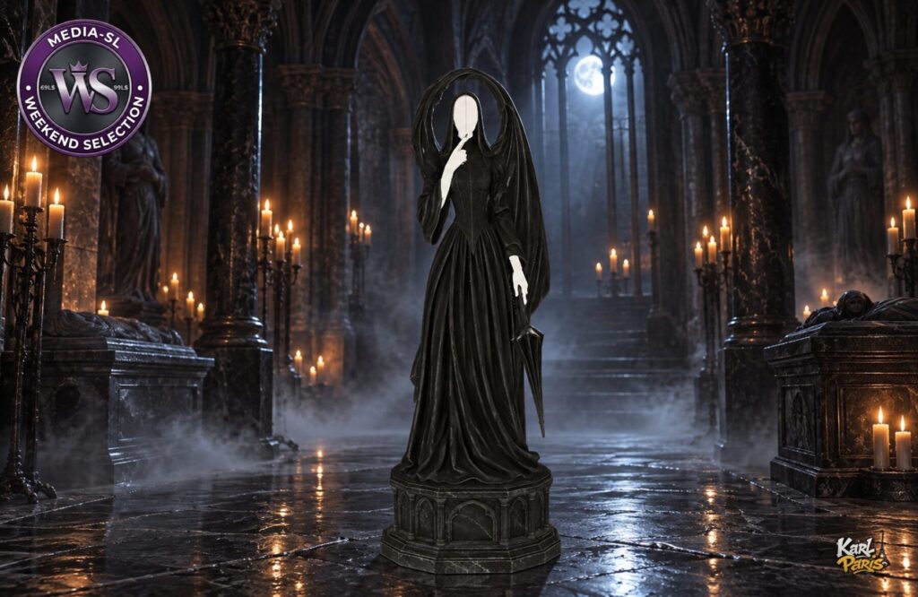 Karlparis The Veiled Silence Gothic Hooded Statue 1 Second Life