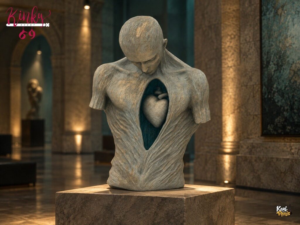 Karlparis Unveiled Heart Emotional Stone Torso Art Sculpture Second Life